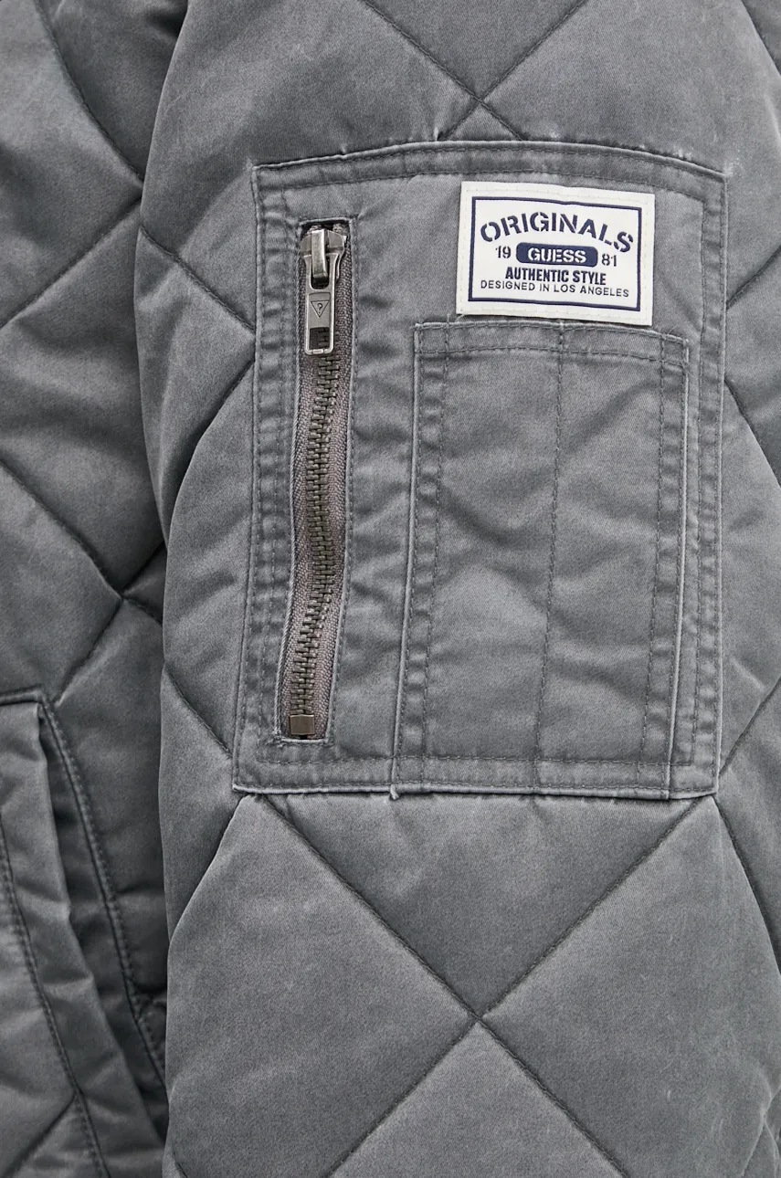 Куртка-бомбер Guess Originals колір сірий перехідна M4BL51 WFA20 