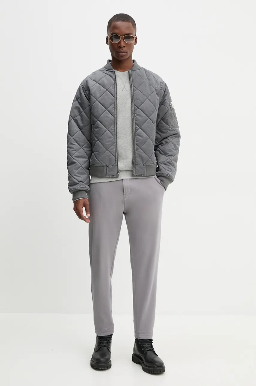 Куртка-бомбер Guess Originals колір сірий перехідна M4BL51 WFA20 