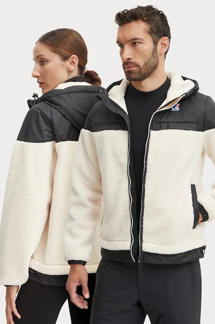 K-Way geaca culoarea bej, de tranzitie, K71341W