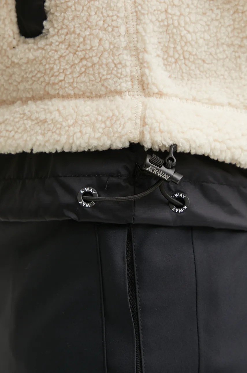 Μπουφάν K-Way χρώμα: μπεζ, K71341W φωτογραφία