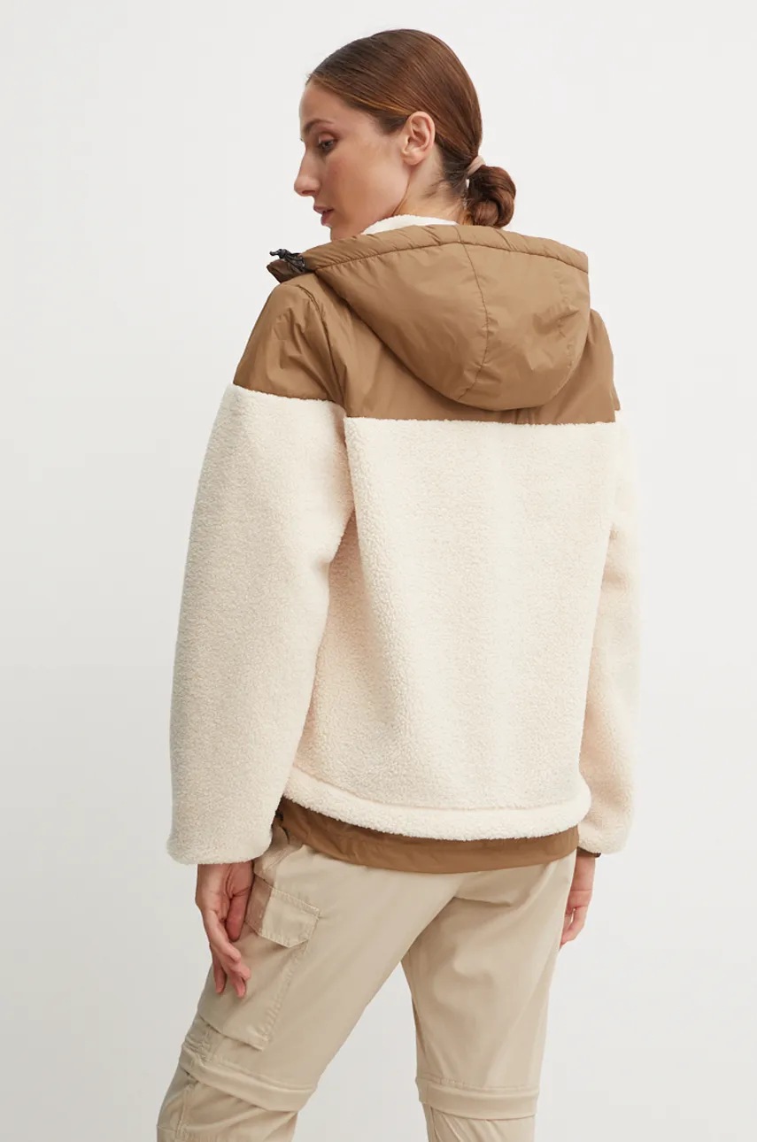 Μπουφάν K-Way χρώμα: μπεζ, K71341W φωτογραφία