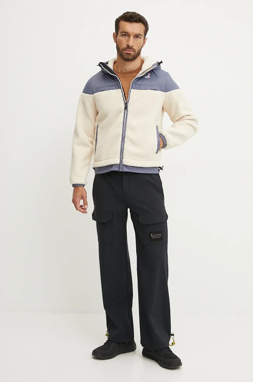 Μπουφάν K-Way χρώμα: μπεζ, K71341W φωτογραφία