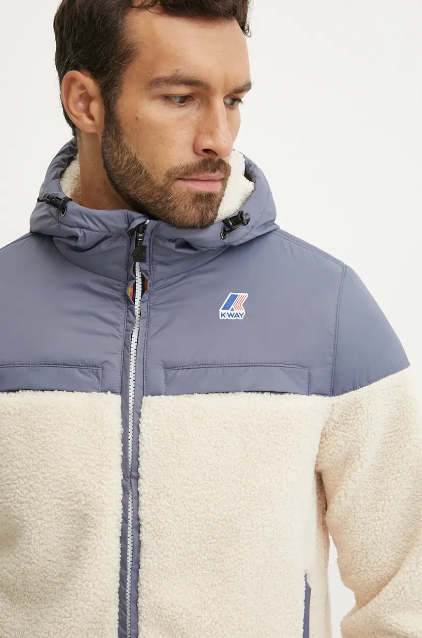 Μπουφάν K-Way χρώμα: μπεζ, K71341W φωτογραφία