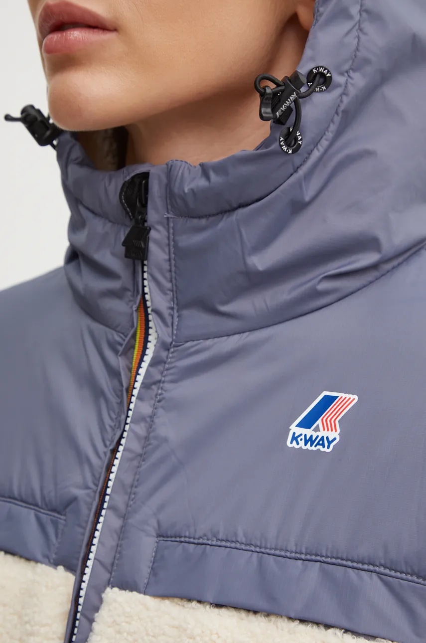 Μπουφάν K-Way χρώμα: μπεζ, K71341W φωτογραφία