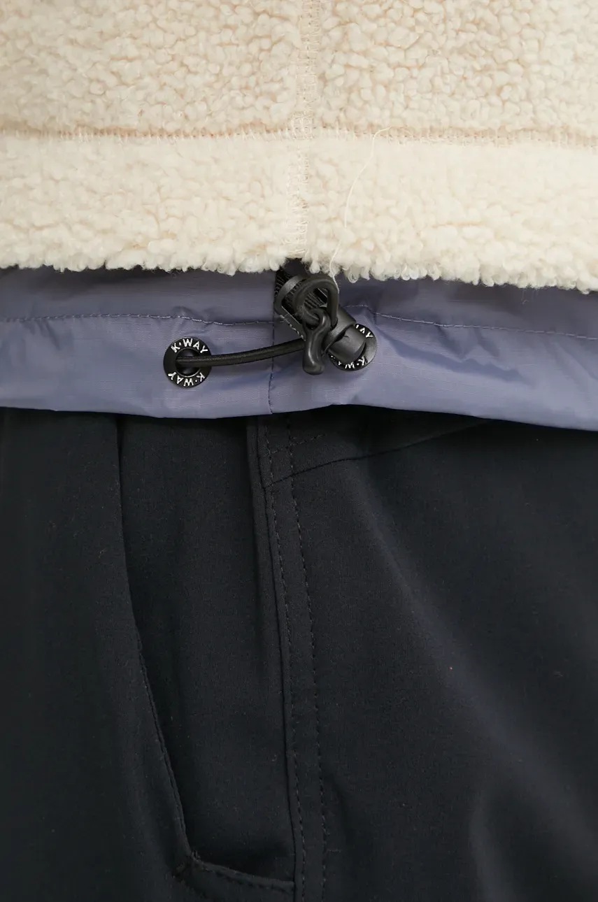 Μπουφάν K-Way χρώμα: μπεζ, K71341W φωτογραφία