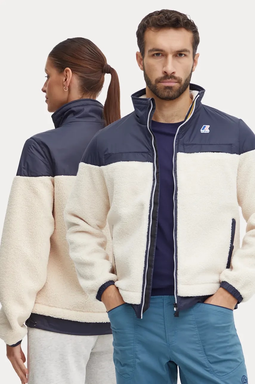 K-Way geaca culoarea bej, de tranzitie, K71342W