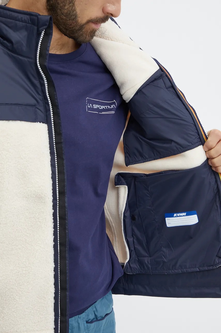 Μπουφάν K-Way χρώμα: μπεζ, K71342W φωτογραφία