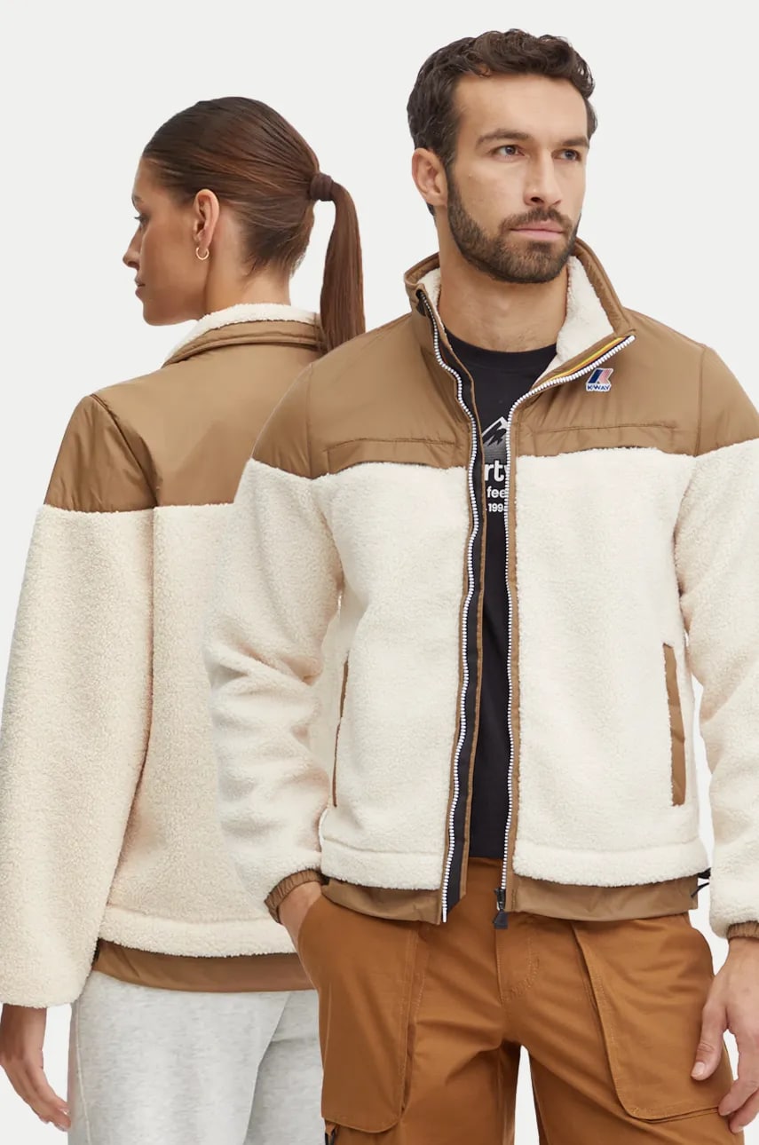 K-Way geaca culoarea bej, de tranzitie, K71342W