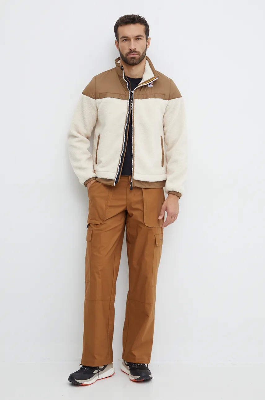 Μπουφάν K-Way χρώμα: μπεζ, K71342W φωτογραφία