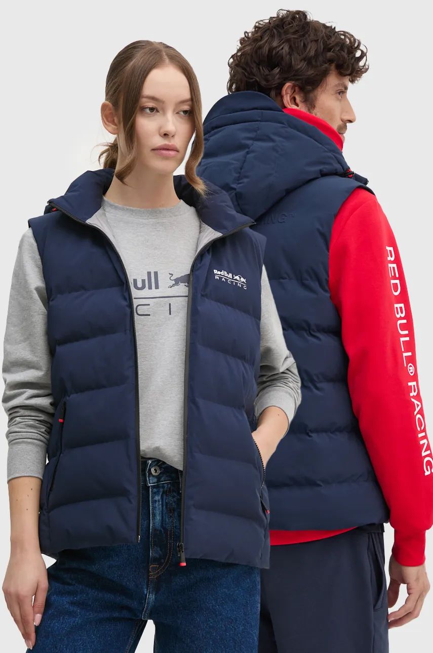 Pepe Jeans vestă Red Bull Racing x Pepe Jeans culoarea bleumarin, de iarnă, RU400002