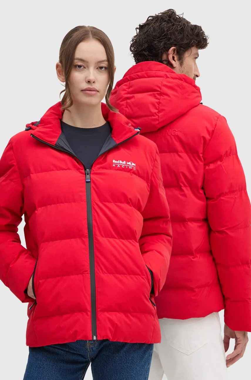 Pepe Jeans geacă Red Bull Racing x Pepe Jeans culoarea roșu, de iarnă, RU400003