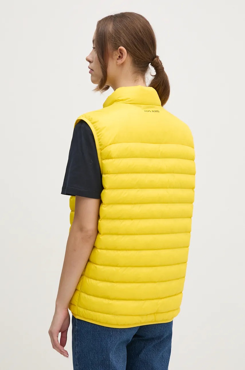 Αμάνικο μπουφάν Red Bull Racing x Pepe Jeans χρώμα: κίτρινο, RU400005 φωτογραφία