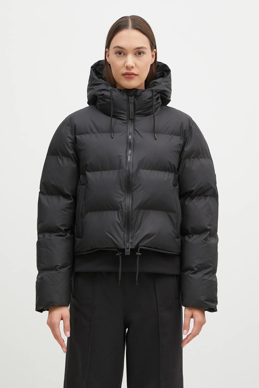 Rains geacă de ploaie Alta Short Puffer Jacket W3T3 culoarea negru, de iarnă, 15150.01