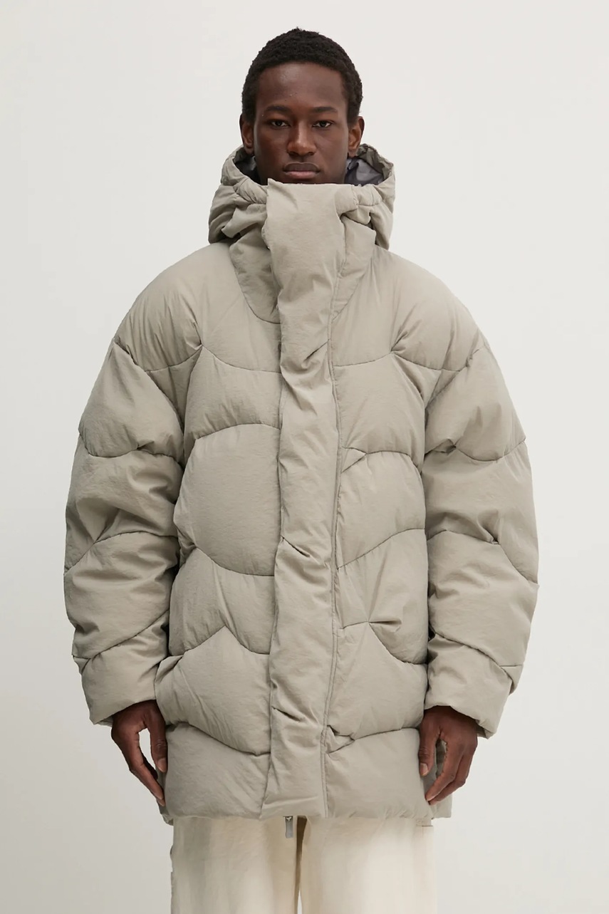 A.A. Spectrum geacă Cirrus culoarea gri, de iarnă, oversize, 82241905