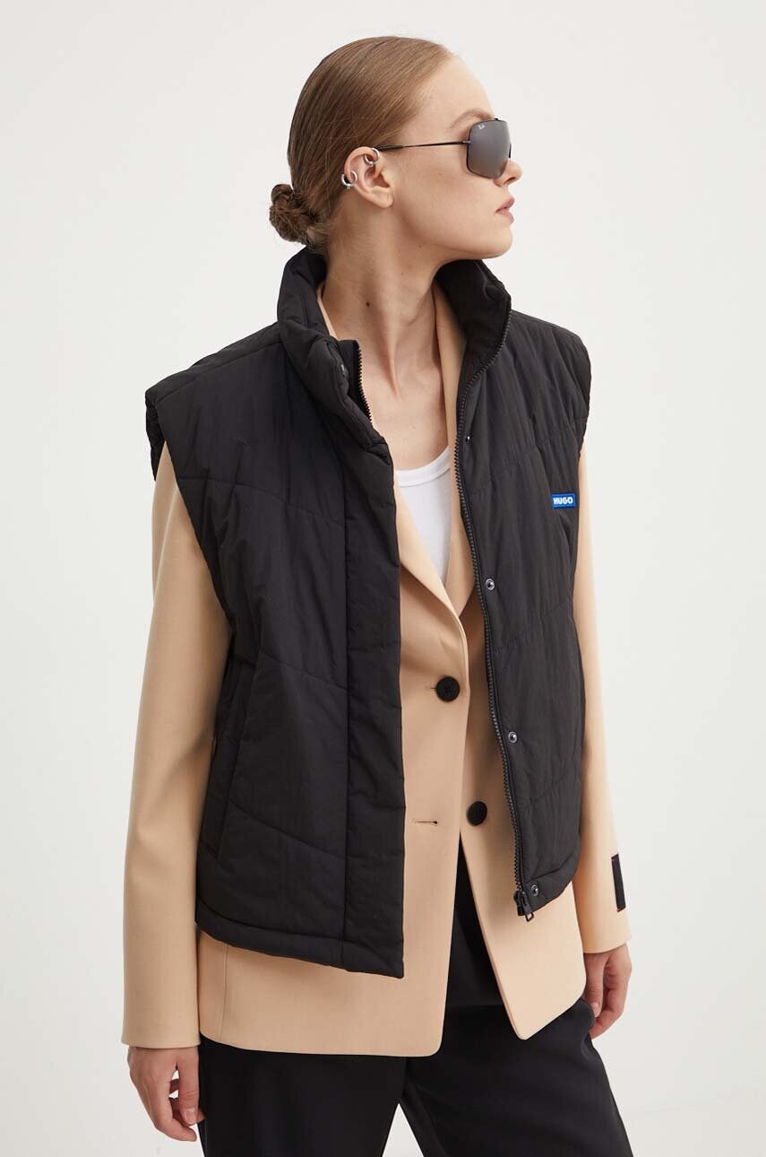 HUGO sacou culoarea bej, un singur rand de nasturi, neted, 50519001
