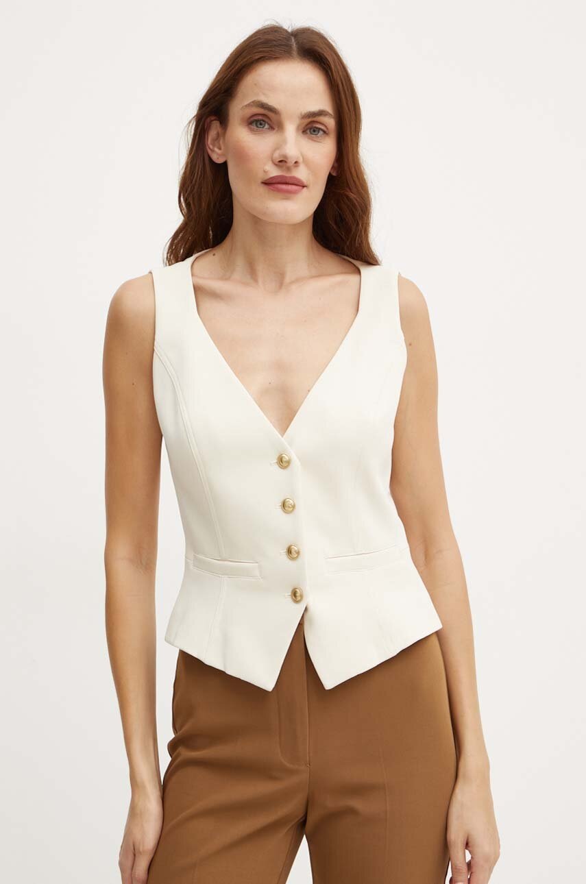 

Елек Guess FATIMA в бежово с едно копче W4YN53 WFWX2, Бежов
