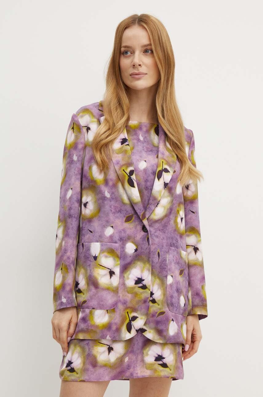 MAX&Co. sacou culoarea violet, un singur rand de nasturi, modelator, 2426046031200 MAX&Co. sacou culoarea violet, un singur rand de nasturi, modelator, 2426046031200