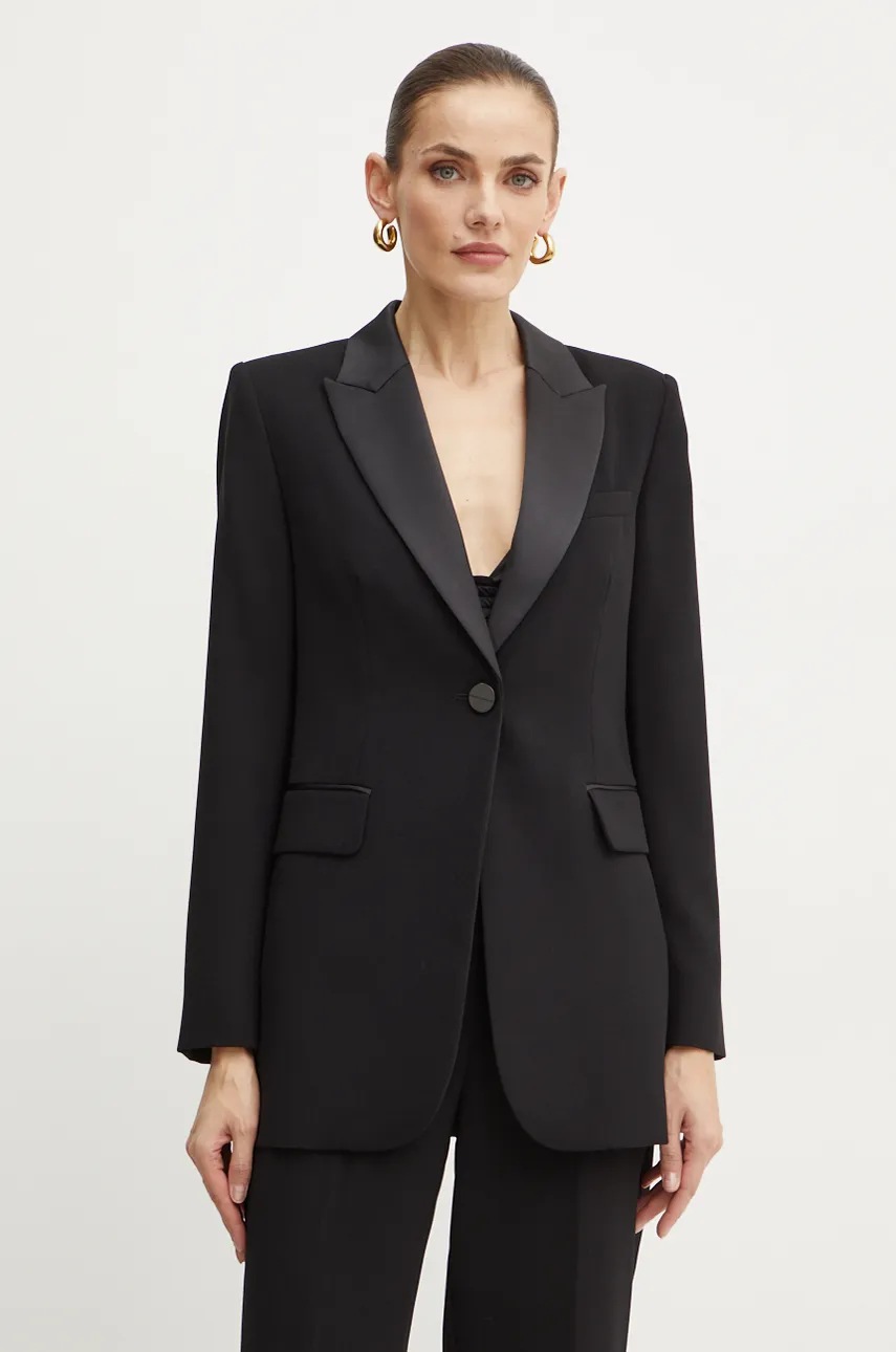 

Сако Armani Exchange в черно с едно копче с изчистен дизайн 6DYG35 YN5YZ, Черен