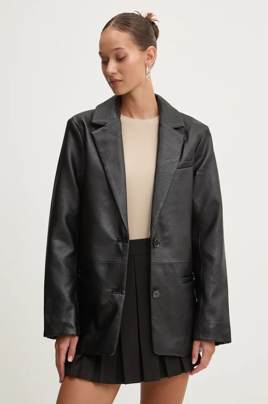 

Сако Abercrombie & Fitch в черно с едно копче с изчистен дизайн KI144-4165, Черен