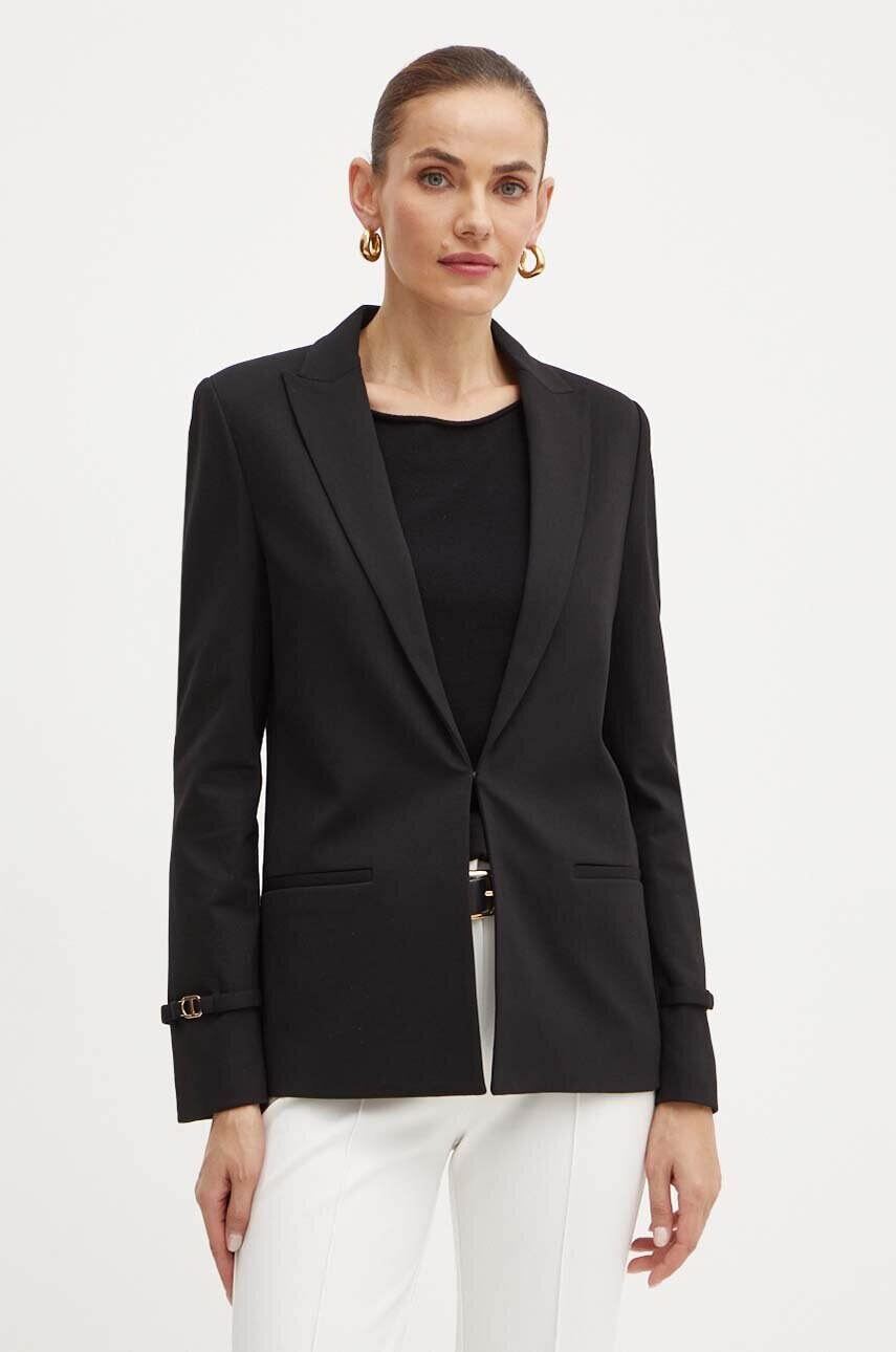 Levně Sako Twinset černá barva, 242TP2245