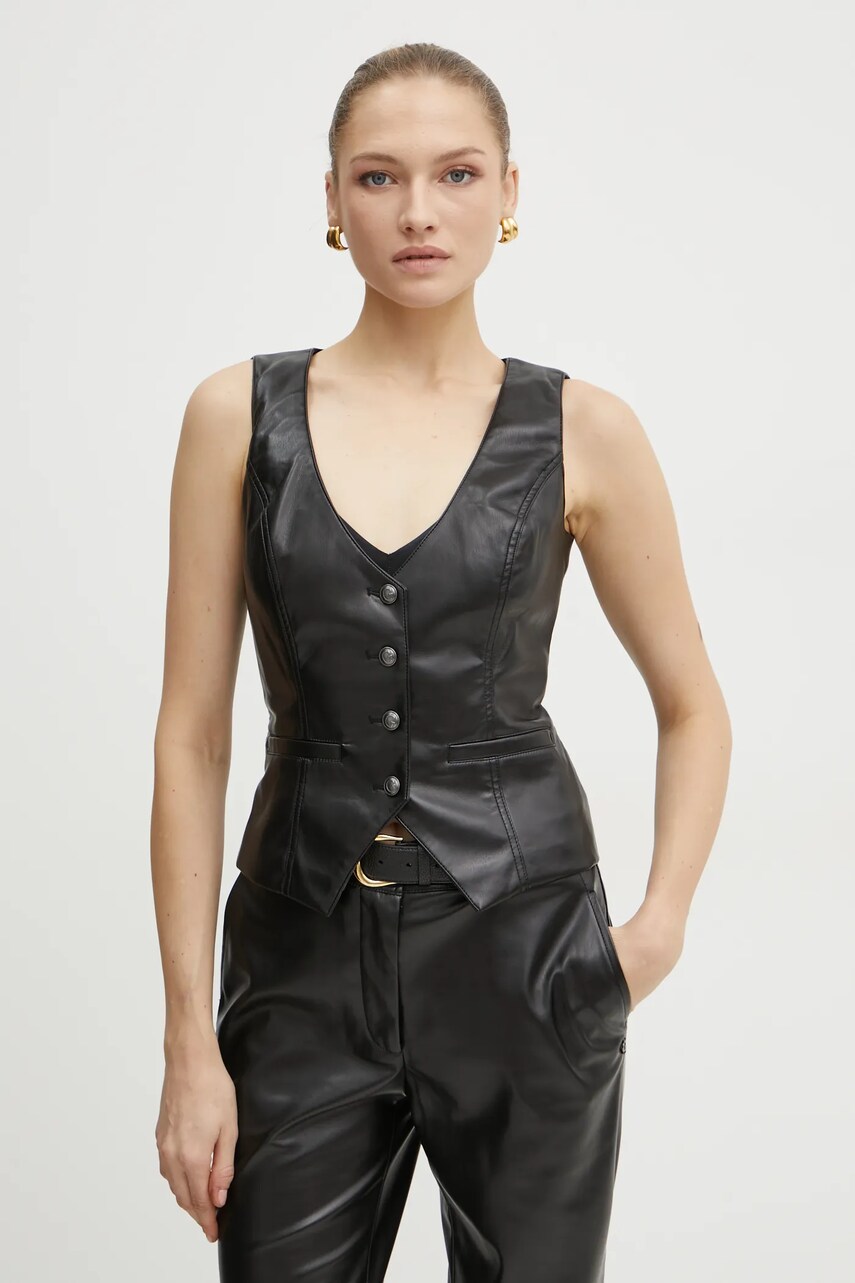 Levně Vesta Guess FATIMA černá barva, jednořadá, W4BH88 WF8P0
