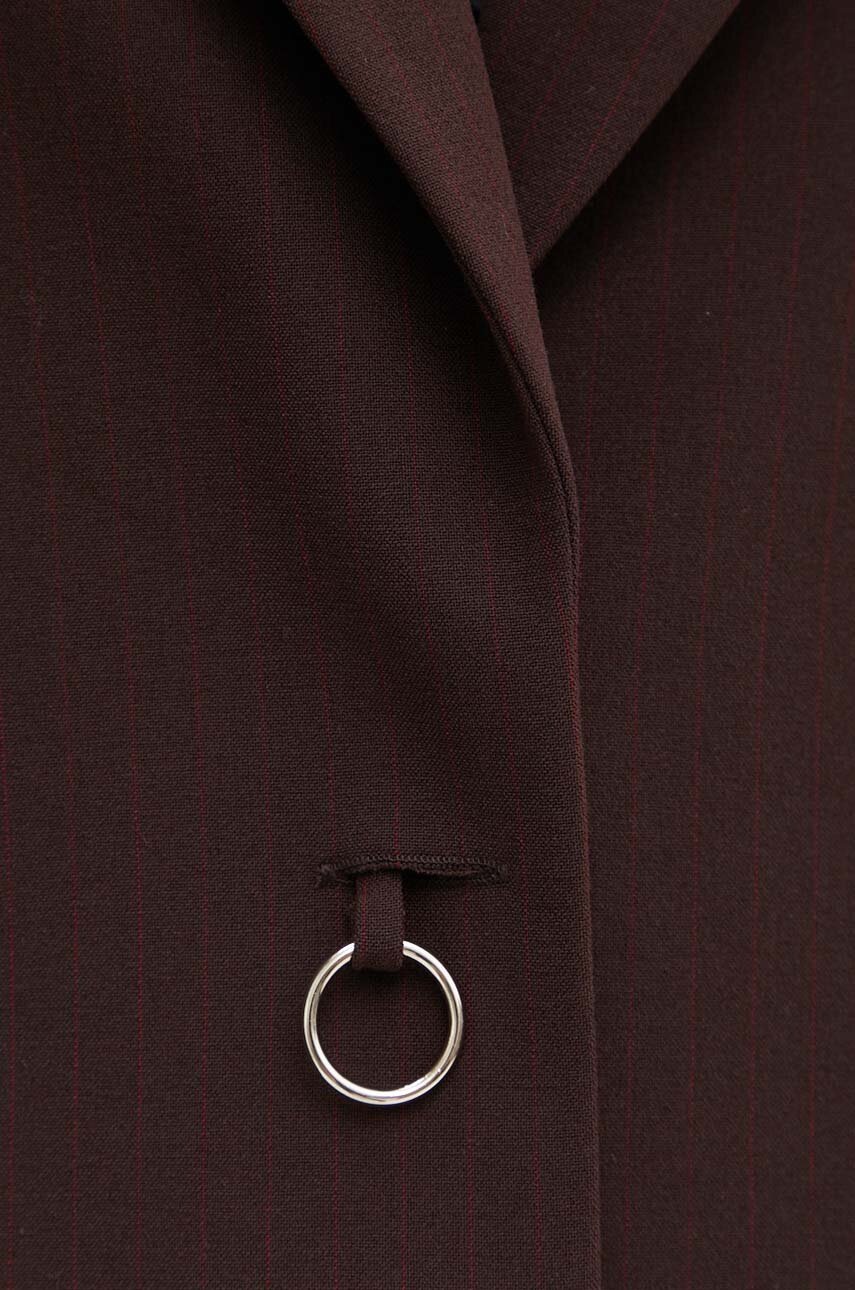 Піджак AERON колір коричневий oversize однотонний PFBL079511 