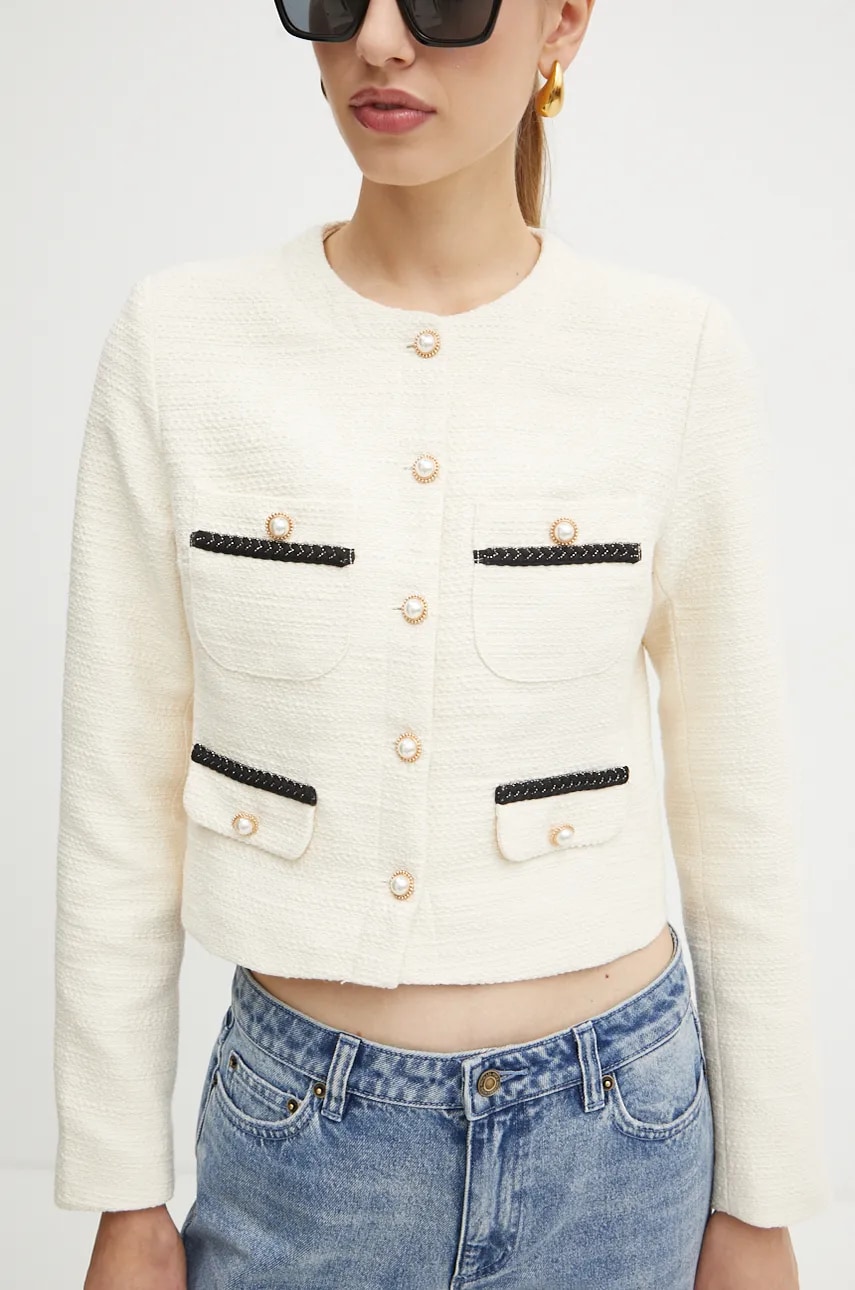Morgan sacou VAKER culoarea bej, un singur rand de nasturi, modelator, VAKER Morgan sacou VAKER culoarea bej, un singur rand de nasturi, modelator, VAKER