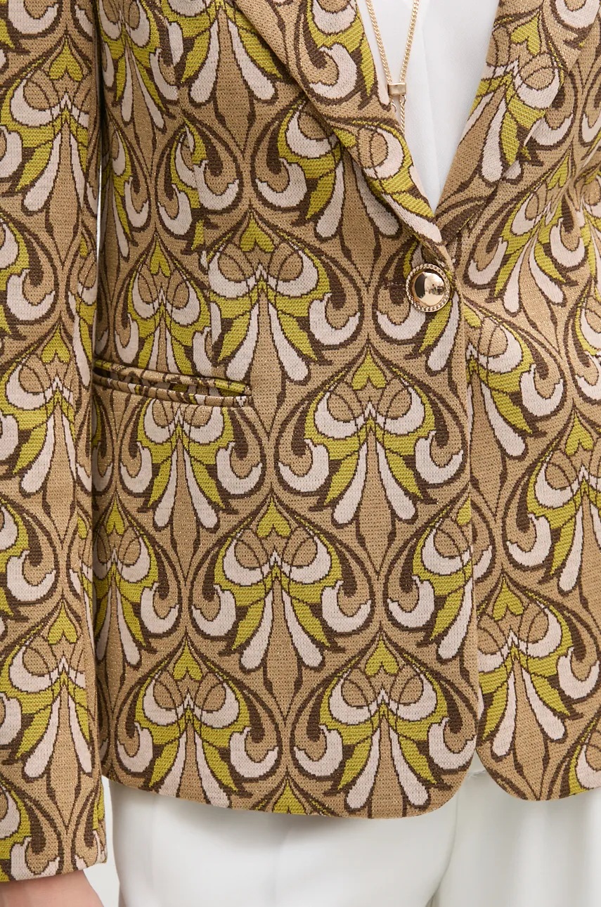 Σακάκι Gaudi χρώμα: μπεζ, 421FD34001 φωτογραφία