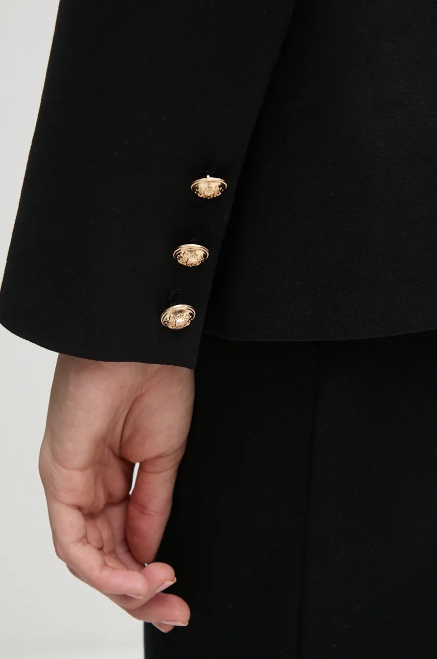 Σακάκι Gaudi χρώμα: μαύρο, 421FD34003 φωτογραφία