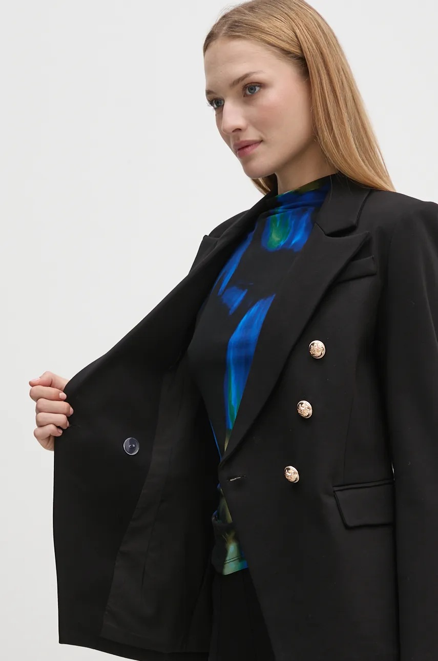 Σακάκι Gaudi χρώμα: μαύρο, 421FD34003 φωτογραφία