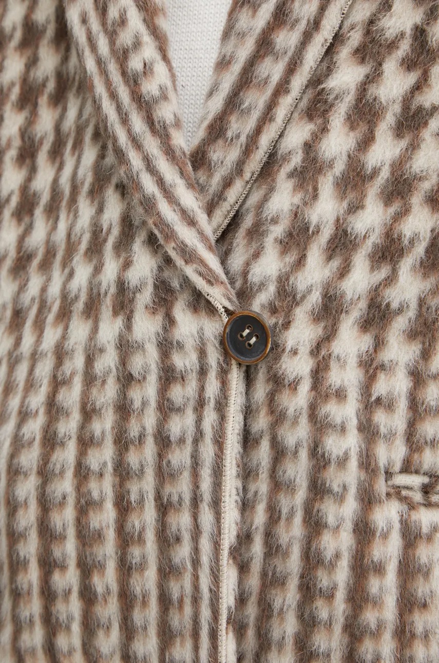 Μάλλινο σακάκι Forte Forte χρώμα: μπεζ, 13206_my coat φωτογραφία