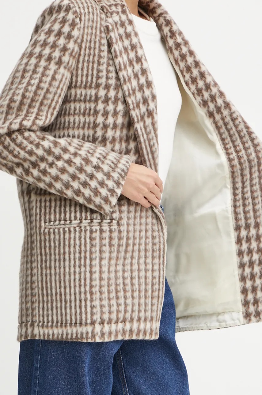 Μάλλινο σακάκι Forte Forte χρώμα: μπεζ, 13206_my coat φωτογραφία