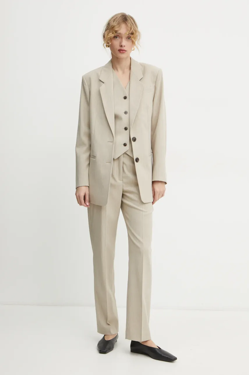 Пиджак By Malene Birger OPHIE цвет бежевый однобортный однотонный 102383 Пиджак By Malene Birger OPHIE цвет бежевый однобортный однотонный 102383