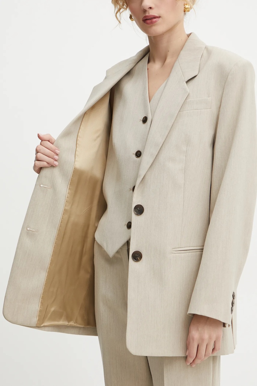 Σακάκι By Malene Birger OPHIE χρώμα: μπεζ, 102383 φωτογραφία