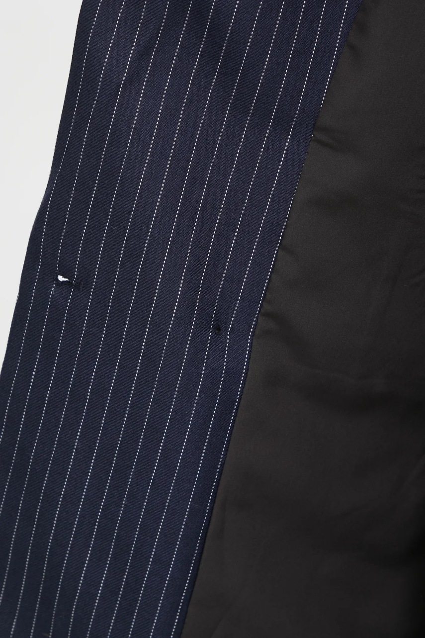 Піджак з домішкою вовни G-Star Raw колір синій двобортний візерунок D25284-D721 