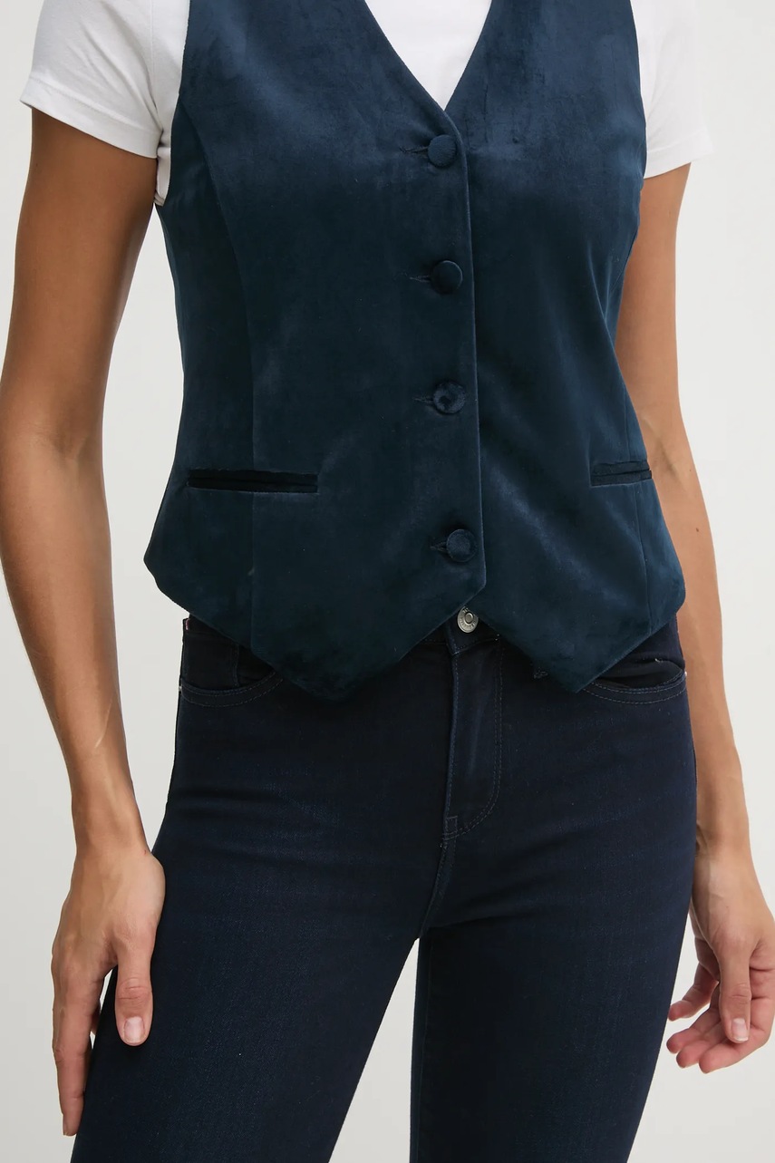 Σακάκι La Petite Française χρώμα: ναυτικό μπλε, PFGAILLARD φωτογραφία