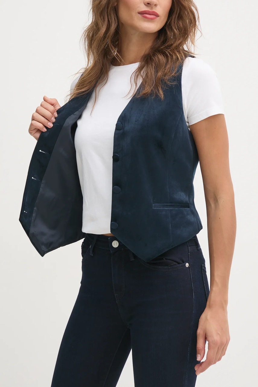 Σακάκι La Petite Française χρώμα: ναυτικό μπλε, PFGAILLARD φωτογραφία