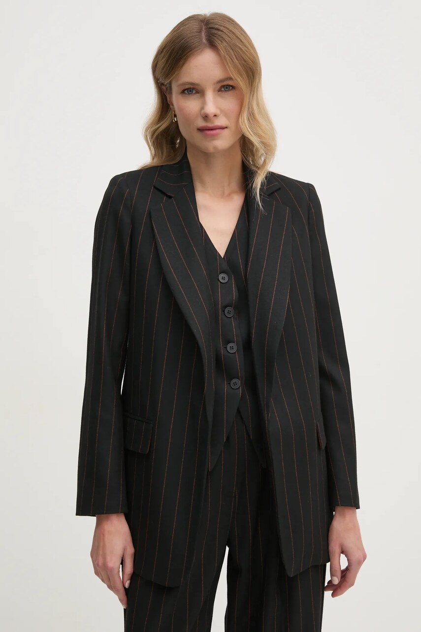 Sandro Ferrone sacou culoarea negru, desfacut, modelator