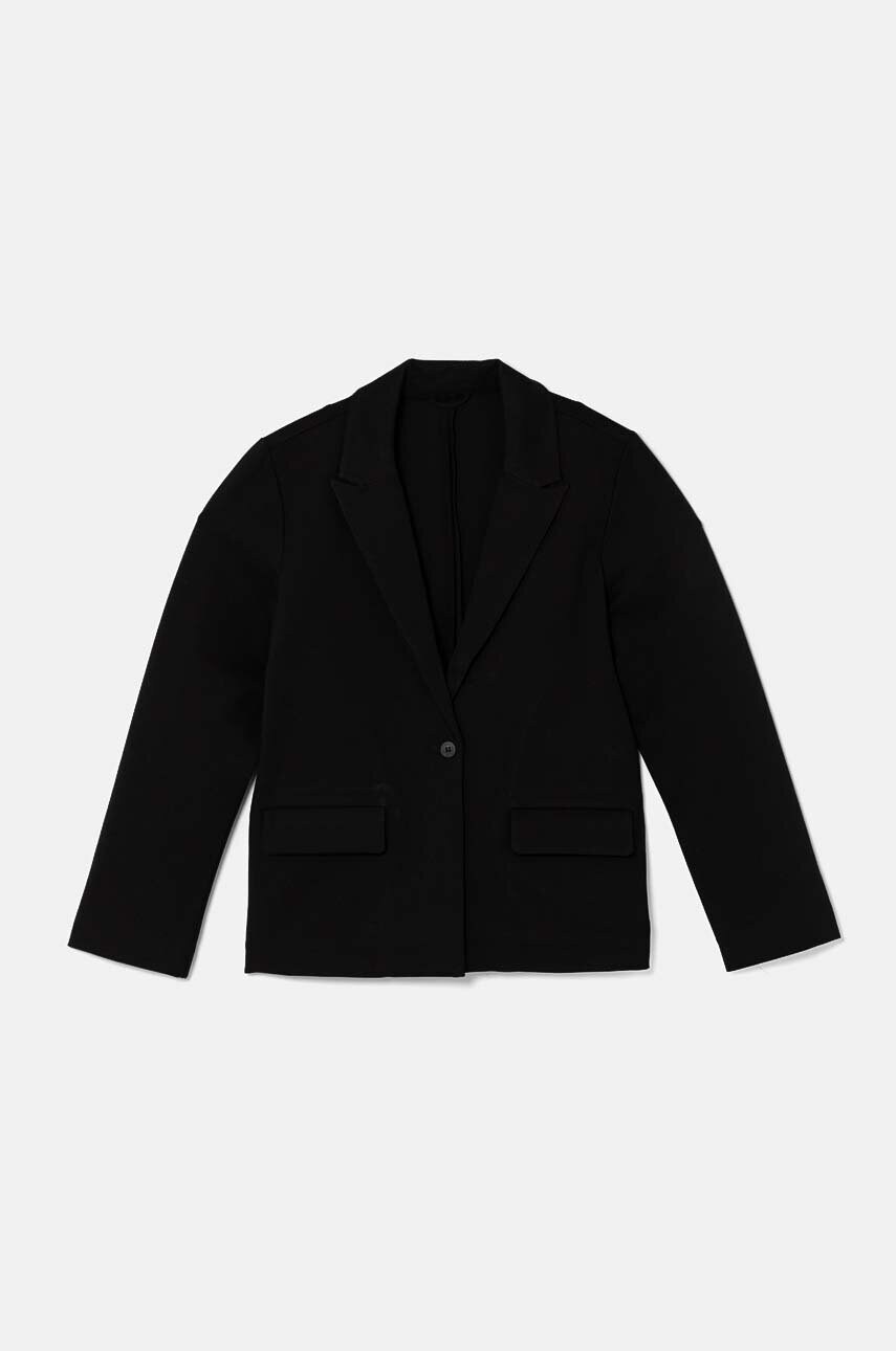 United Colors of Benetton sacou copii culoarea negru, 2EOMCW00D