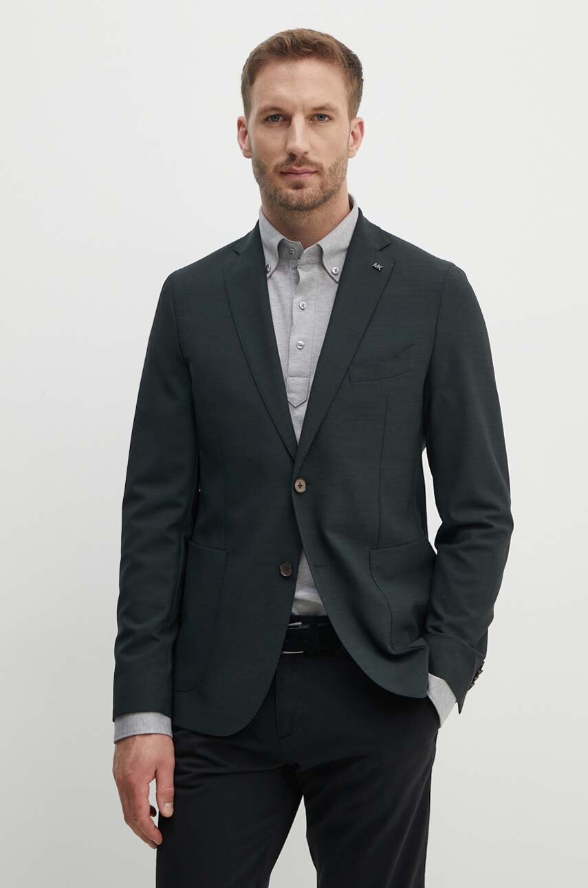 Michael Kors sacou din lana culoarea verde