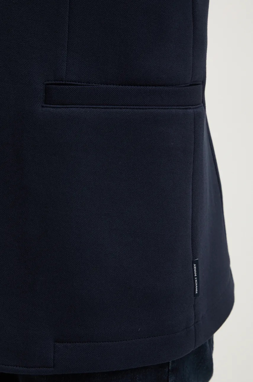 Піджак Armani Exchange чоловічий колір синій 6DZGJA ZJNKZ 