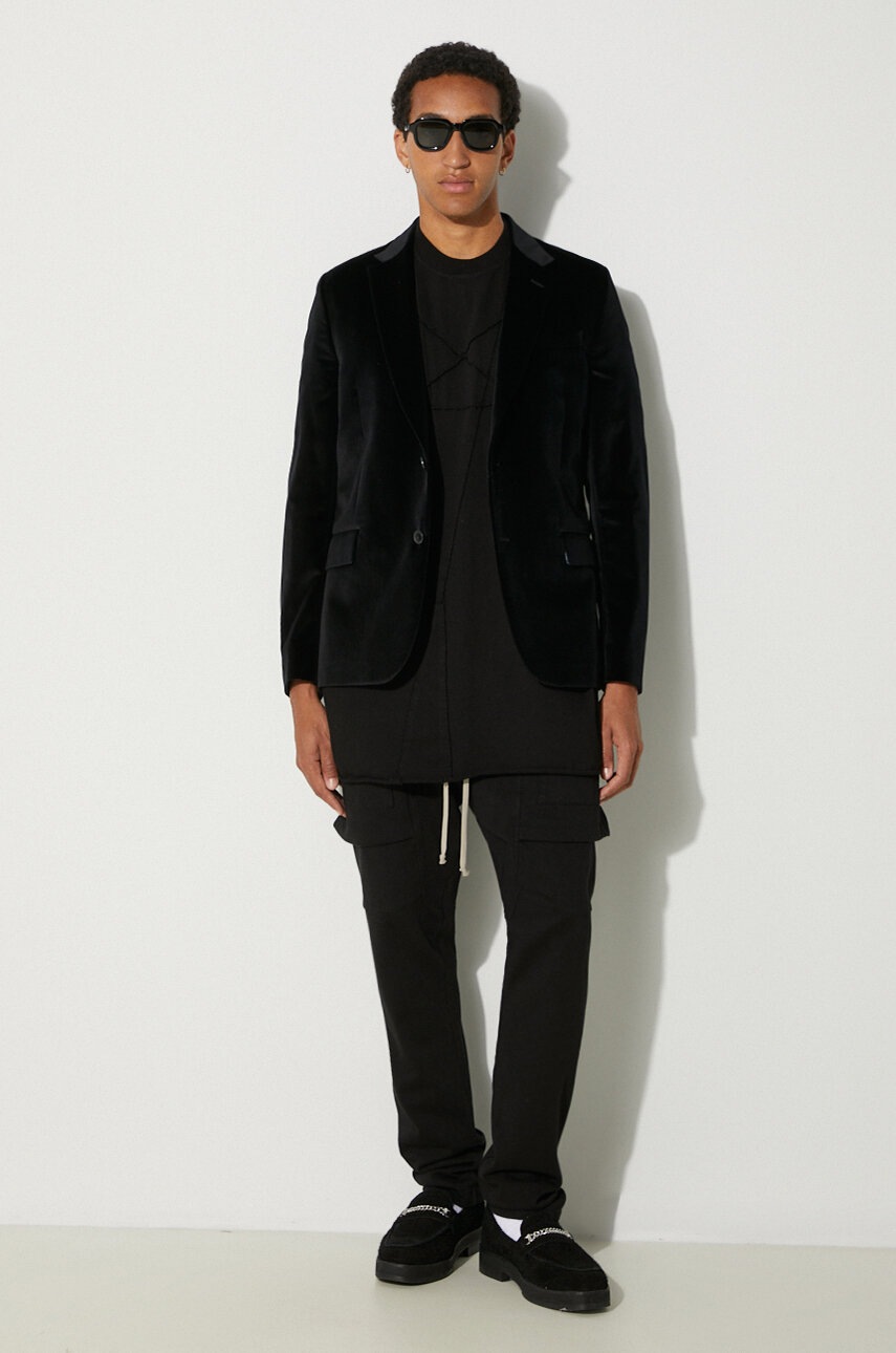 Σακάκι από βελούδο Paul Smith χρώμα: μαύρο, M1R-1545-K01346 φωτογραφία