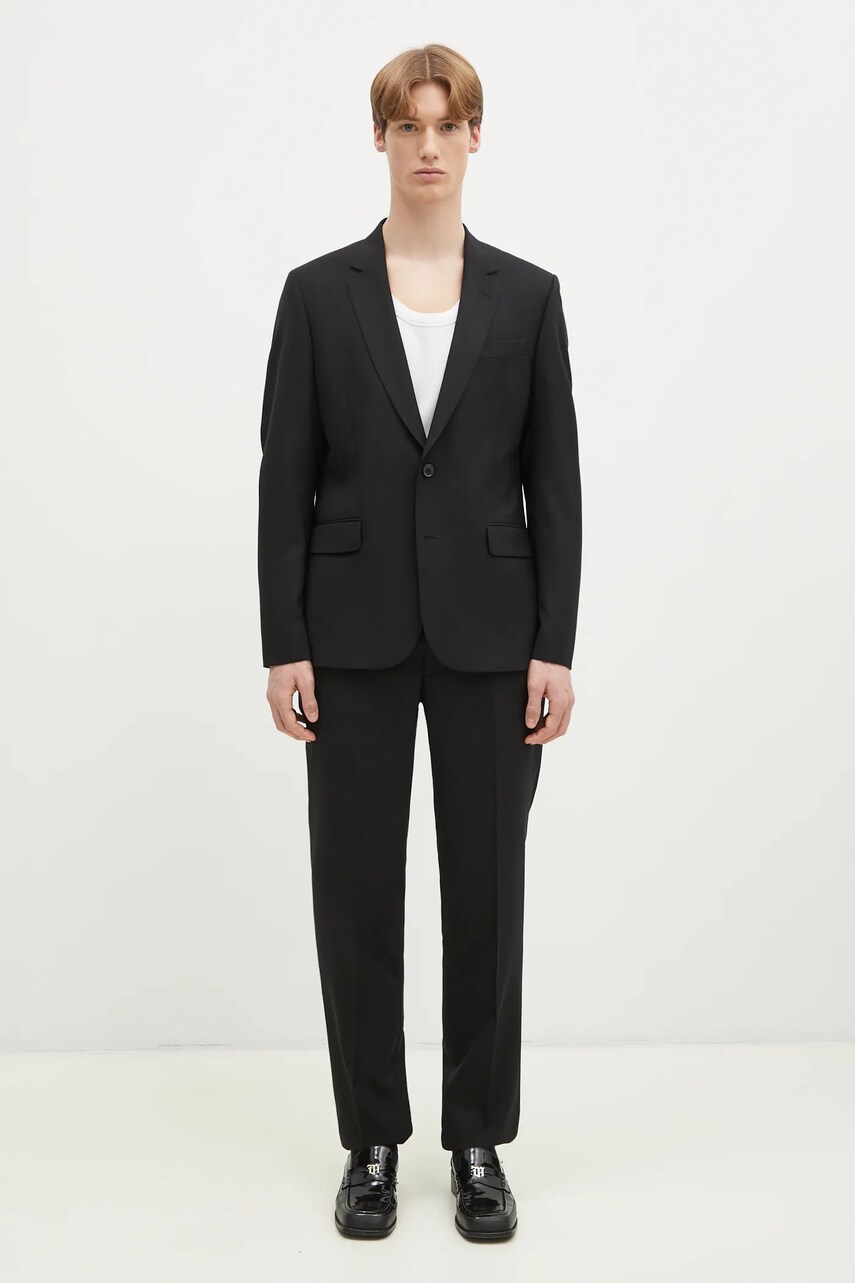 Paul Smith costum de lana culoarea maro, neted, M1R-1457-M00001
