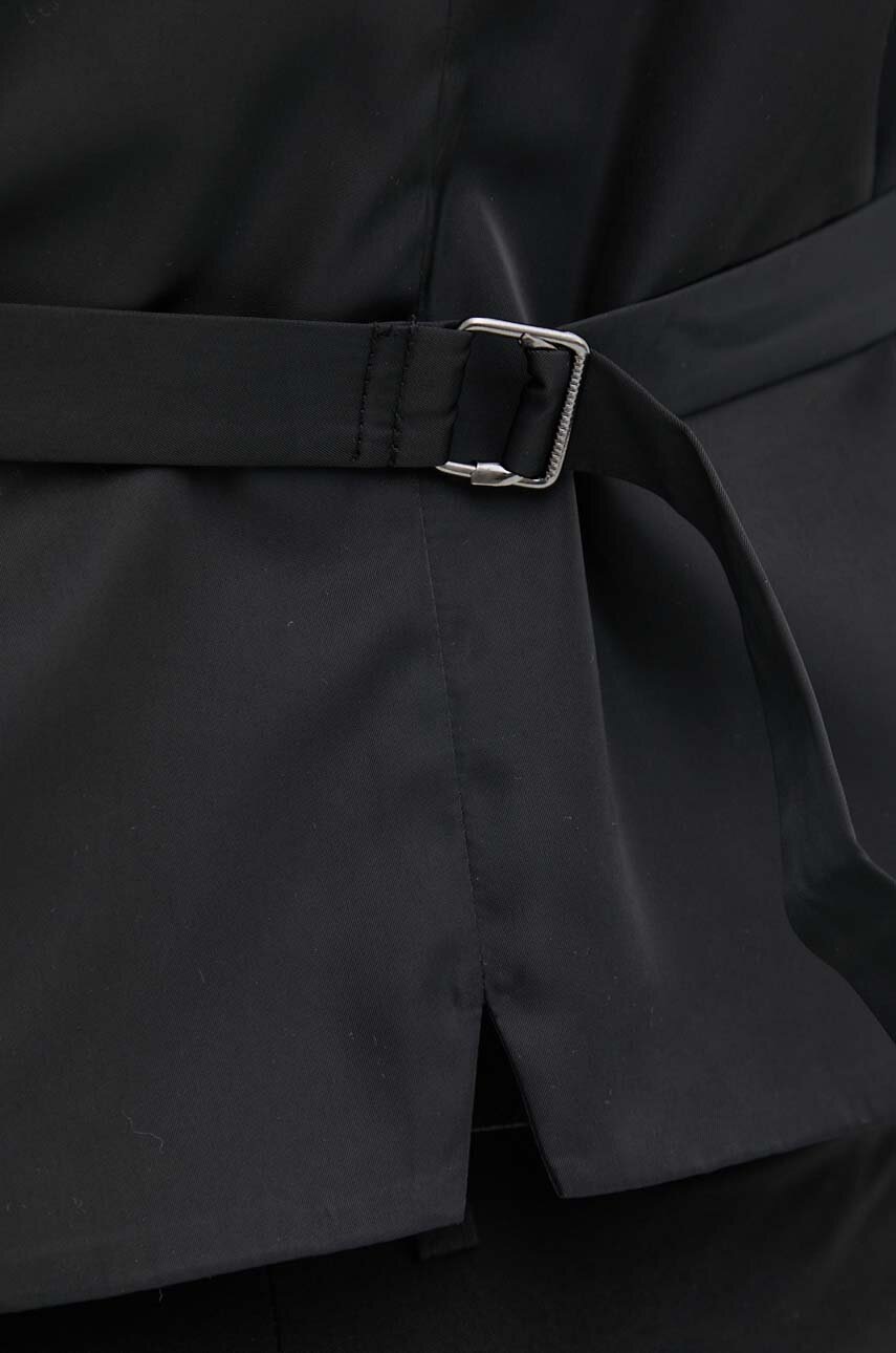 Γιλέκο Sisley χρώμα: μαύρο, 2KI3SJ005 φωτογραφία