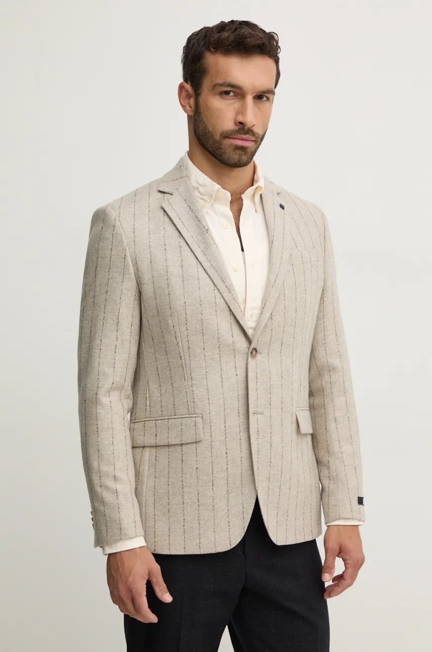 Karl Lagerfeld sacou barbati, culoarea bej, 544037.155200 Karl Lagerfeld sacou barbati, culoarea bej, 544037.155200