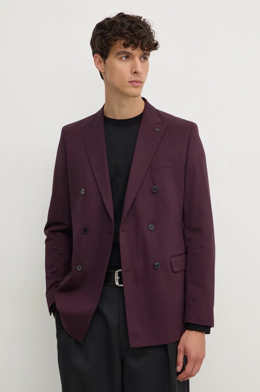 Karl Lagerfeld sacou barbati, culoarea bordo, 544031.155201 Karl Lagerfeld sacou barbati, culoarea bordo, 544031.155201