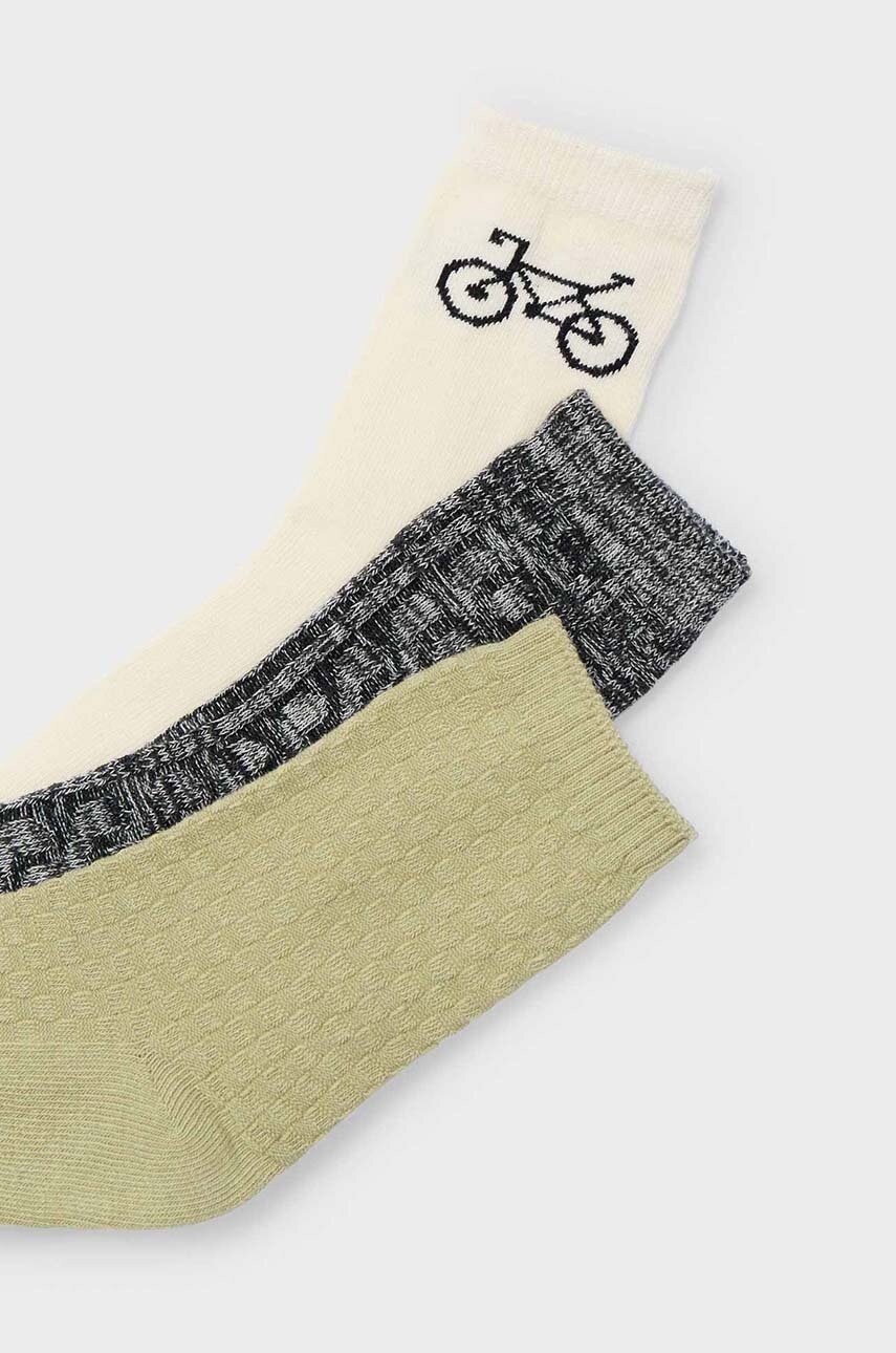 Детские носки Mayoral 3 шт цвет бежевый 10804 Детские носки Mayoral 3 шт цвет бежевый 10804