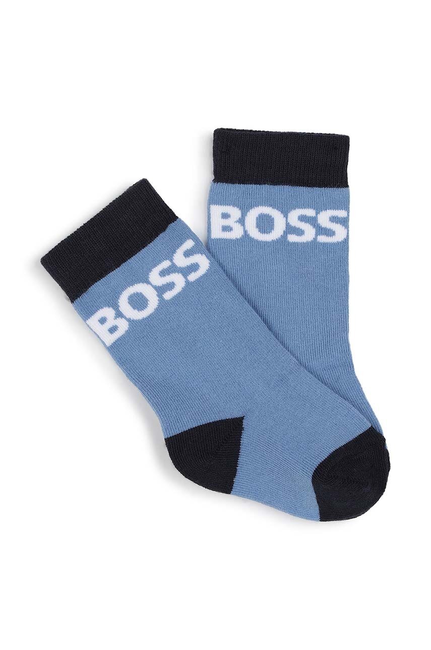 Дитячі шкарпетки BOSS 3-pack колір синій J51601