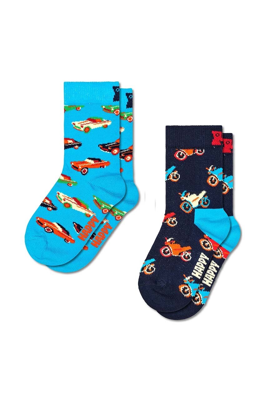 

Детски чорапи Happy Socks Kids 2-Pack Cars Socks (2 чифта) в синьо P001474, Син