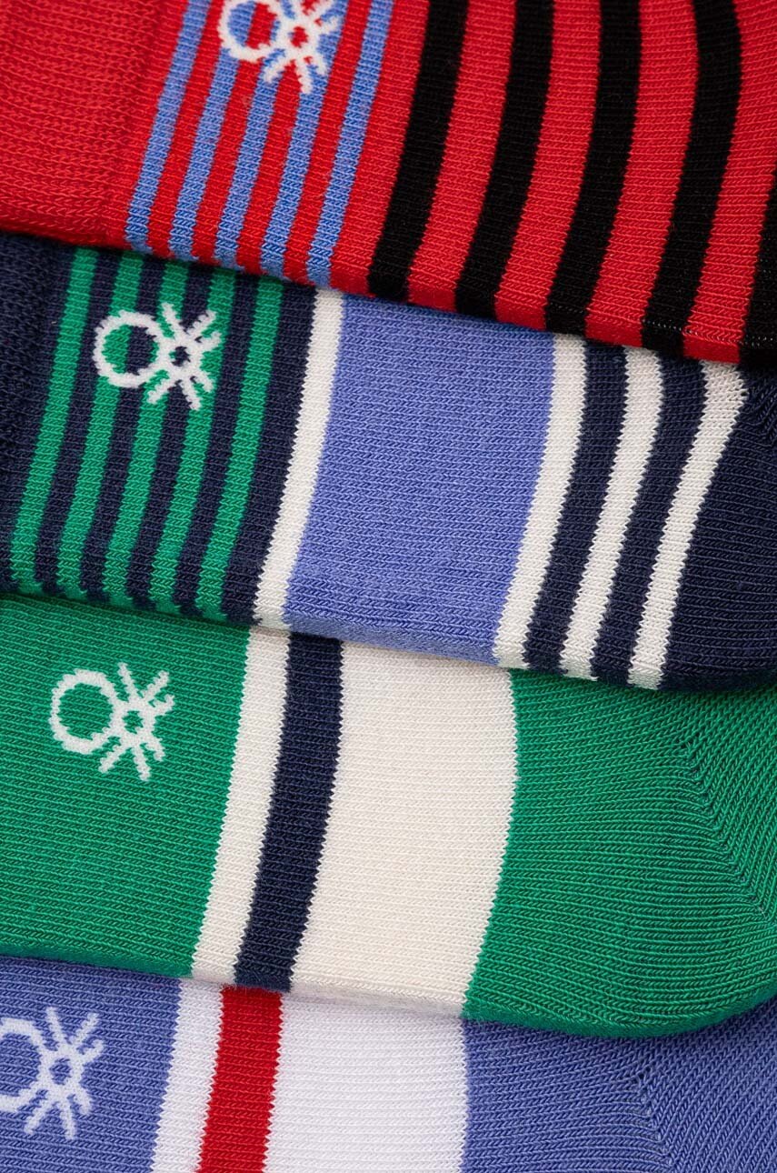 Детские носки United Colors of Benetton 4 шт цвет зелёный 6AO30703P